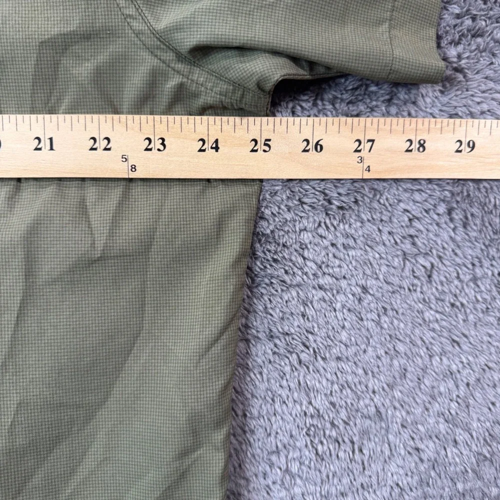 Kuhl Mens XL Olive Green Micro Check Short Sleeve Snap Button Hiking Shirt